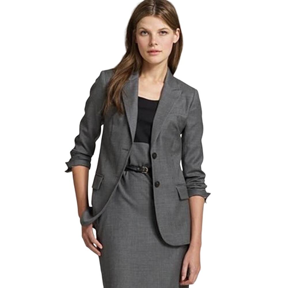 J.Crew Blazer Elise Jacket Super 120s Wool Single Breasted Gray 0 Petite
